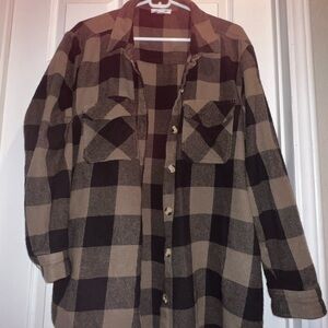 Beachlunchlounge Black and green Checkered Shirt